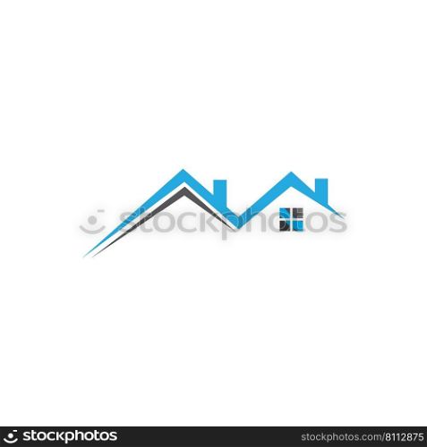 roof icon logo vector design template