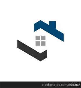 Roof Real Estate Logo Template