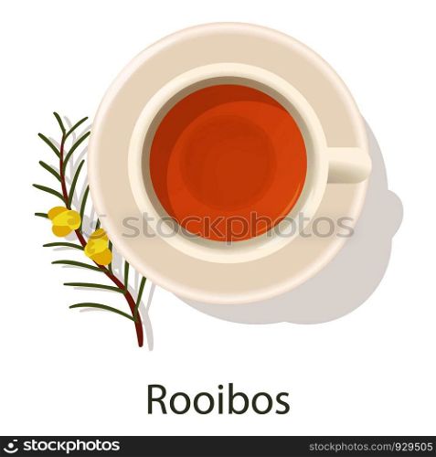 Rooibos tea icon. Cartoon illustration of rooibos tea vector icon for web. Rooibos tea icon, cartoon style