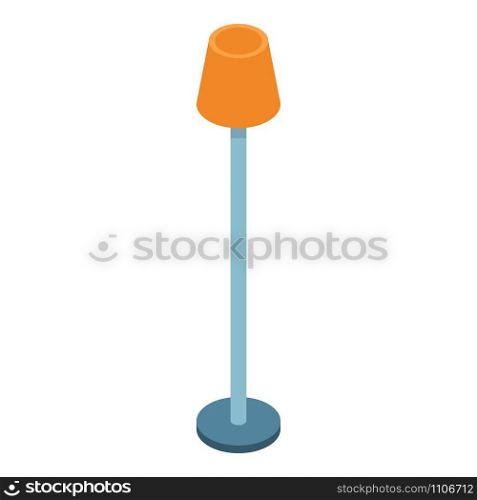 Room lamp icon. Isometric of room lamp vector icon for web design isolated on white background. Room lamp icon, isometric style