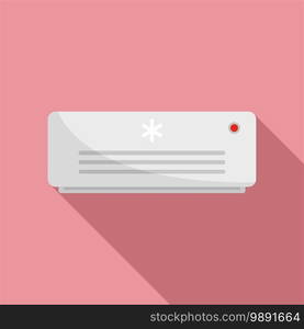 Room service air conditioner icon. Flat illustration of room service air conditioner vector icon for web design. Room service air conditioner icon, flat style