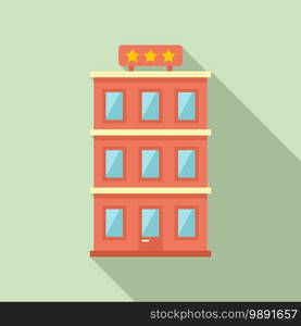 Room service hotel icon. Flat illustration of room service hotel vector icon for web design. Room service hotel icon, flat style