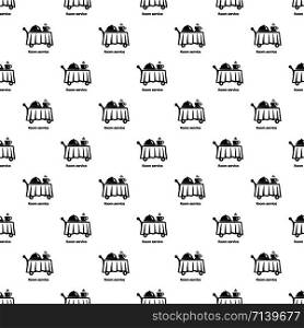 Room service pattern vector seamless repeating for any web design. Room service pattern vector seamless