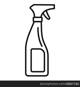 Room service spray cleaner icon. Outline room service spray cleaner vector icon for web design isolated on white background. Room service spray cleaner icon, outline style