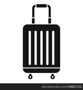 Room service travel bag icon. Simple illustration of room service travel bag vector icon for web design isolated on white background. Room service travel bag icon, simple style