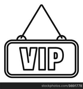 Room service vip icon. Outline room service vip vector icon for web design isolated on white background. Room service vip icon, outline style