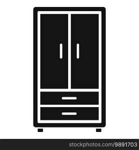 Room service wardrobe icon. Simple illustration of room service wardrobe vector icon for web design isolated on white background. Room service wardrobe icon, simple style