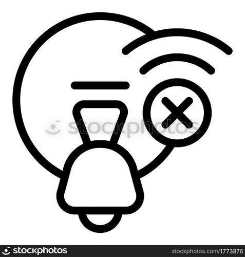 Room smart lightbulb icon. Outline Room smart lightbulb vector icon for web design isolated on white background. Room smart lightbulb icon, outline style