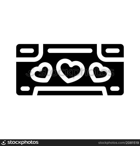rooms hotel for married couple glyph icon vector. rooms hotel for married couple sign. isolated contour symbol black illustration. rooms hotel for married couple glyph icon vector illustration