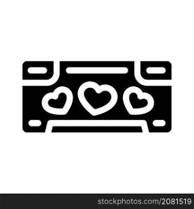 rooms hotel for married couple glyph icon vector. rooms hotel for married couple sign. isolated contour symbol black illustration. rooms hotel for married couple glyph icon vector illustration