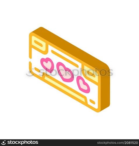 rooms hotel for married couple isometric icon vector. rooms hotel for married couple sign. isolated symbol illustration. rooms hotel for married couple isometric icon vector illustration
