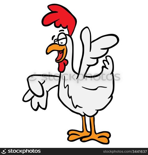 rooster cartoon illustration