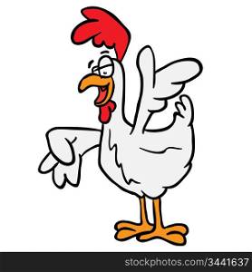 rooster cartoon illustration