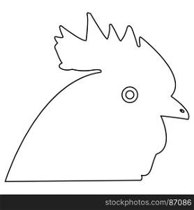 Rooster head icon .. Rooster head icon .