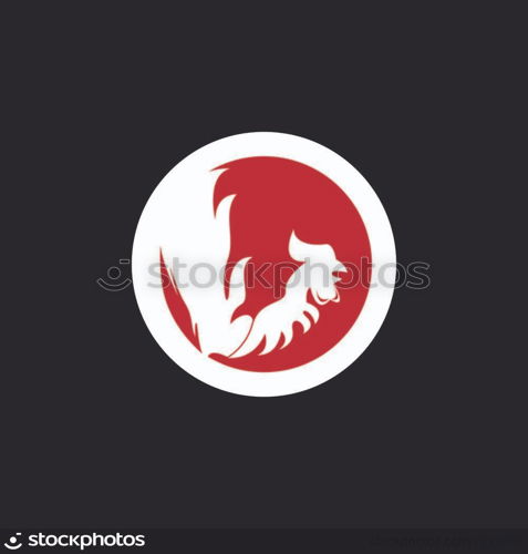 Rooster icon and symbol template illustration