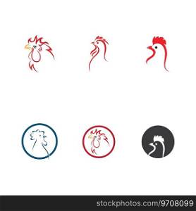 Rooster logo and symbol images illustration design