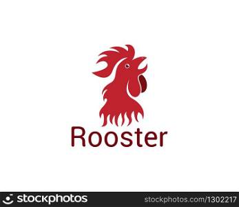 Rooster logo design vector illustration