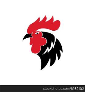 Rooster Logo Template vector illustration design