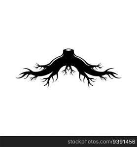 root silhouette vector symbol icon design. Beautiful illustration isolated on white background