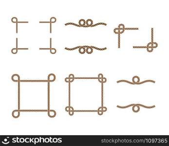 rope border vector illustration design template