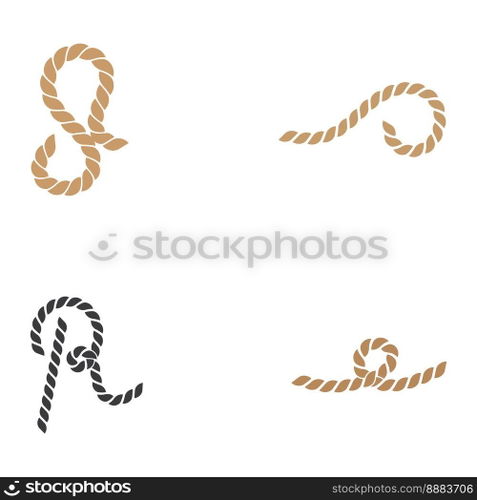 Rope logo using vector design