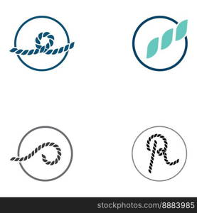 Rope logo using vector design