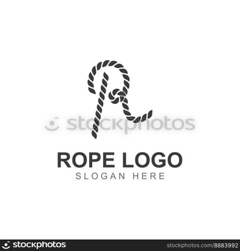 Rope logo using vector design