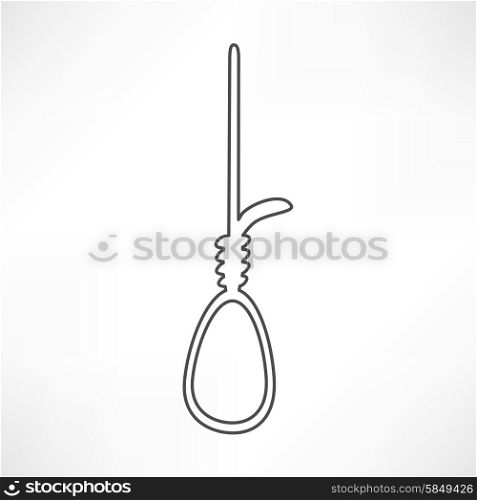 Rope noose with hangman&amp;#39;s knot