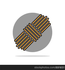 Rope, Pack, Set Abstract Circle Background Flat color Icon