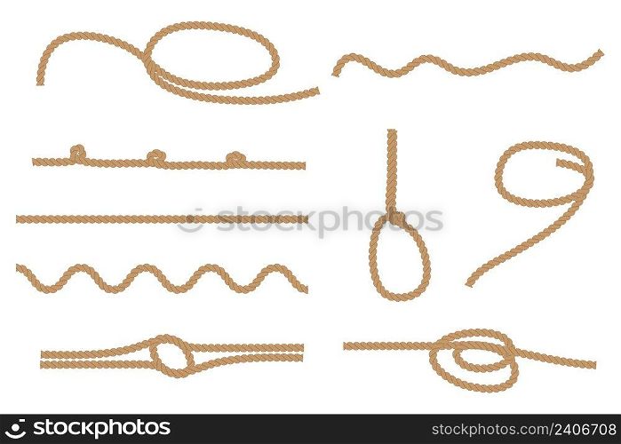 Ropes, great design for any purposes.  Vector illustration. stock image. EPS 10. . Ropes, great design for any purposes.  Vector illustration. stock image. 