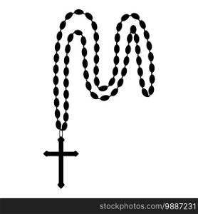 Rosary icon vector illustration symbol design
