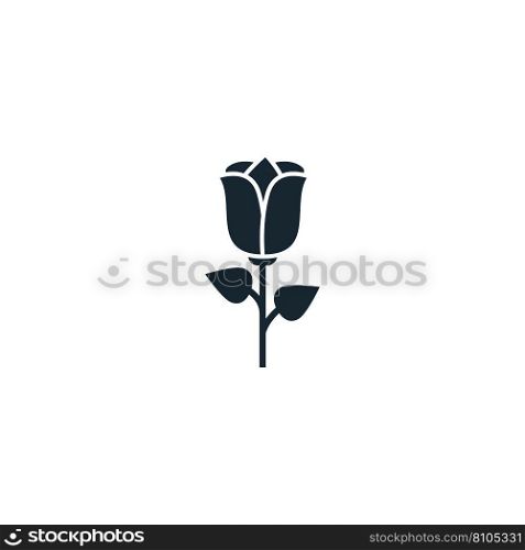 Rose creative icon from valentines day icons Vector Image