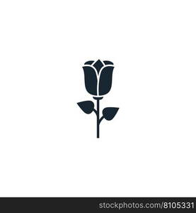 Rose creative icon from valentines day icons Vector Image