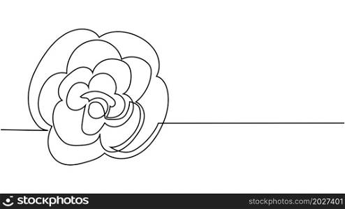 rose flower. Continuous one line drawing of rose flower minimalist design minimalism concept. Continuous one line drawing of rose flower minimalist design minimalism concept