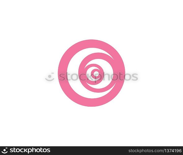 Rose flower Logo Template