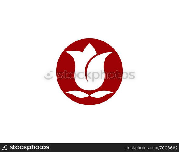 Rose flower Logo Template icon vector illustration design