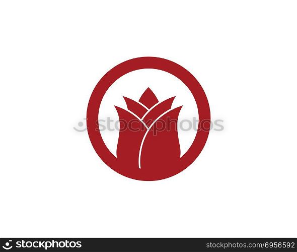 Rose flower Logo Template. Rose flower Logo Template vector icon illustration