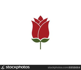 Rose flower Logo Template. Rose flower Logo Template vector icon illustration