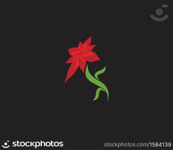 Rose flower Logo Template vector icon illustration