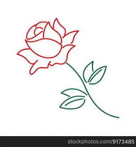 Rose icon design illustration