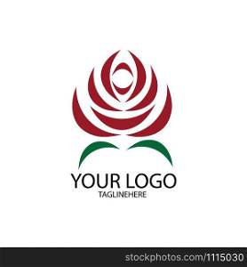 rose logo vector