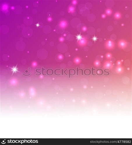 Rose Red Background - Vector Illustration, Graphic Design Useful For Your Design. Bright Rose Red Abstract Christmas Background With White Snowflakes. Space your text.