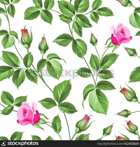Roses flower background of red fashion rose for your design. Vector illustration.