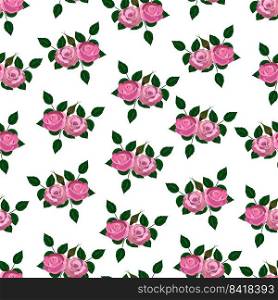 Roses, seamless pattern