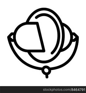 rotary kite line icon vector. rotary kite sign. isolated contour symbol black illustration. rotary kite line icon vector illustration