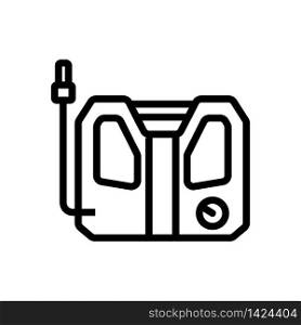 rotary screw air compressor icon vector. rotary screw air compressor sign. isolated contour symbol illustration. rotary screw air compressor icon vector outline illustration