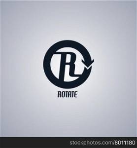 rotate arrow sign. rotate arrow sign theme vector graphic art illustration