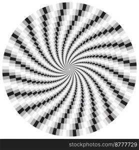 Rotating motion optical illusion