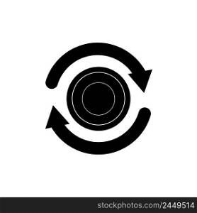 rotation icon logo vector design template