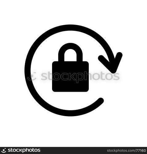 rotation lock, icon on isolated background